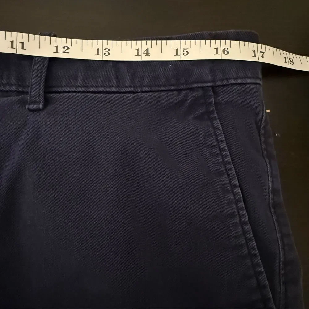 J Crew Flex Slim Fit Pants Mens Sz 33x30 Blue Chino Preppy Career Business